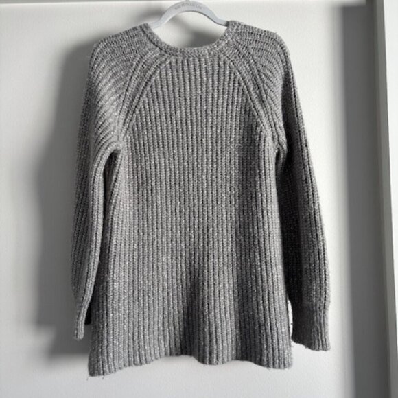 Sanctuary Gray Knit Chunky Slouchy Alpaca Blend Sweater size XL - Picture 5 of 9